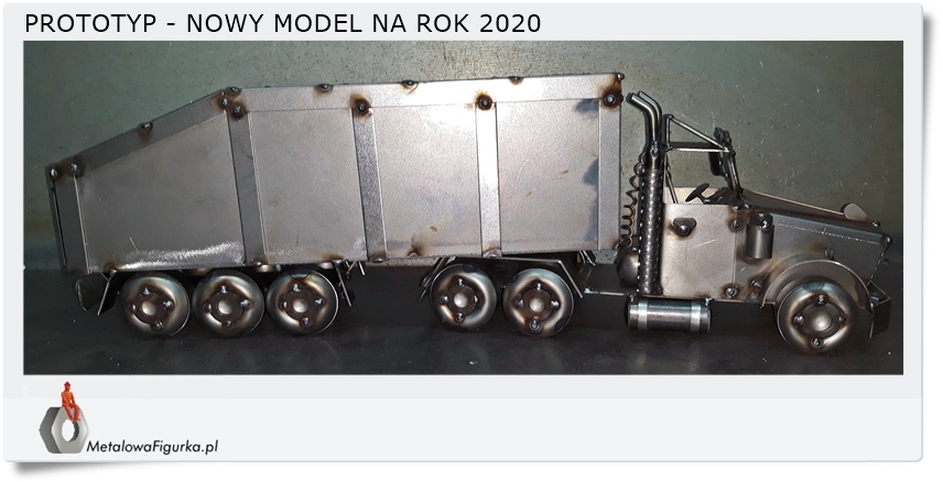 Metalowy model tir truck ciężarówka