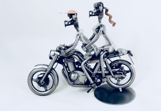 Figurka motor metalowy