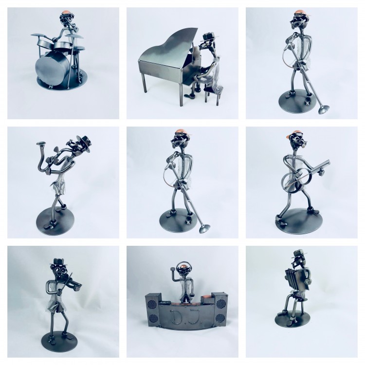 Metalowa figurka dla Muzyka