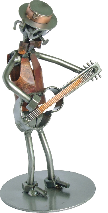 Figurka grającego gitarzysty