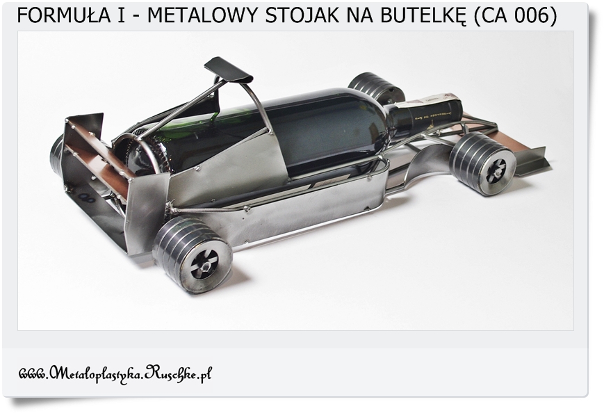 Metalowy stojak na alkohol jako prezent