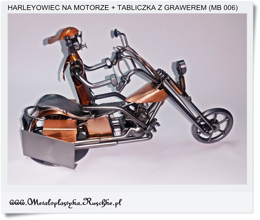 metalowy model z dedykacją