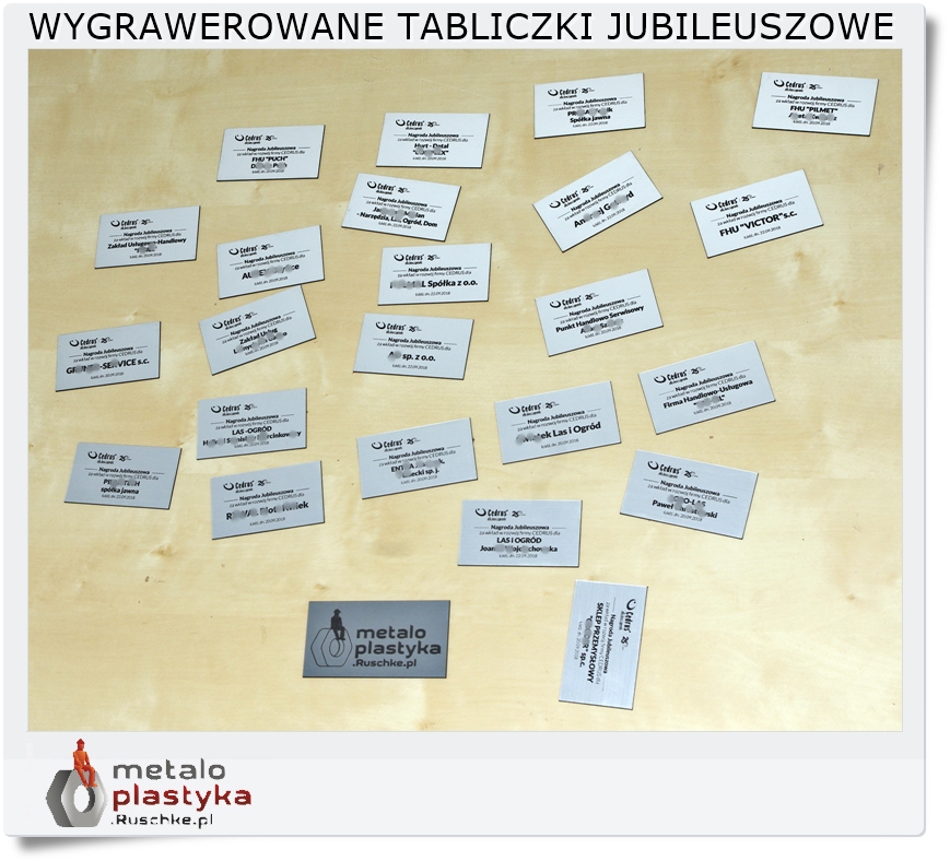 Jubileuszowe prezenty z grawerem dla firm