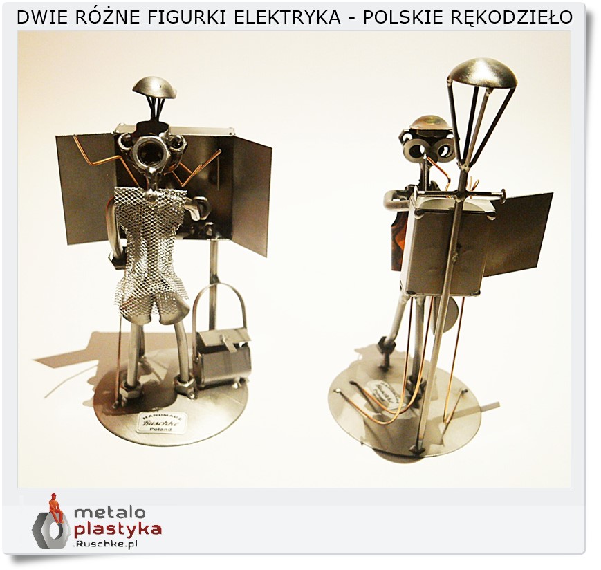 metalowe figurki elektryka rękodzieło